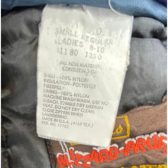 Walls Blizzard-Pruf VTG Insulated Snowsuit Blue Small USA Made Workwear Ski Suit - Picture 9 of 11
